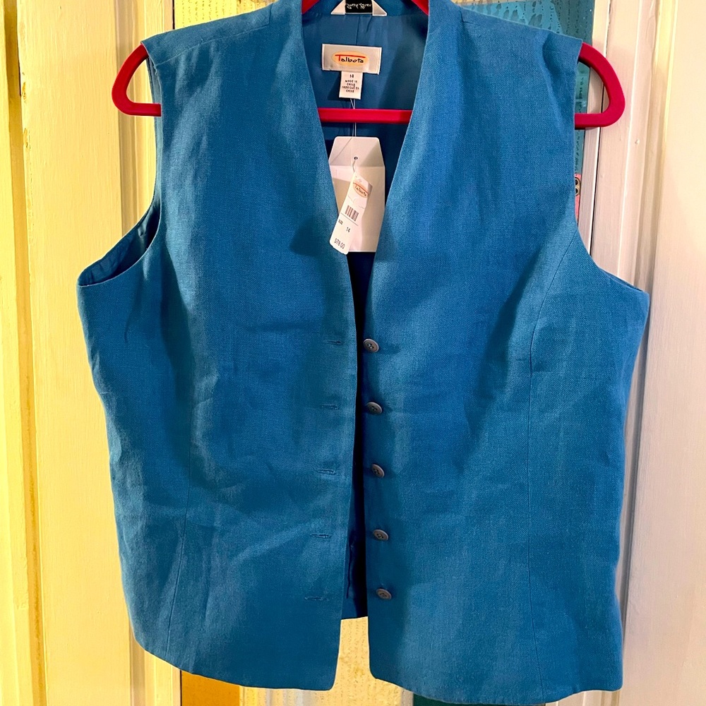 Irish linen waistcoat.